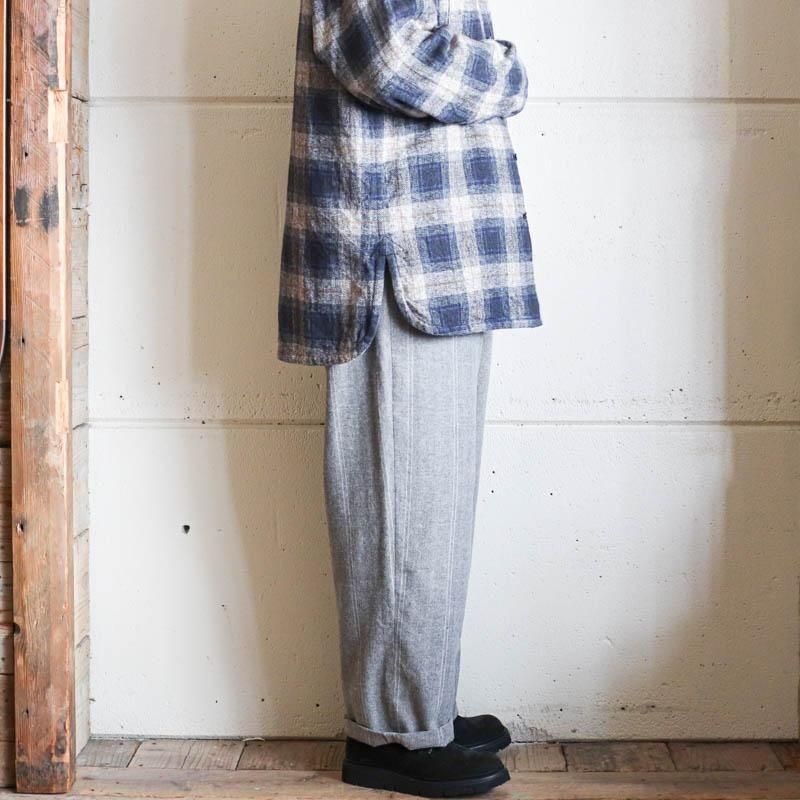 Officer Pant - Wool Striped HBLt.Grey




