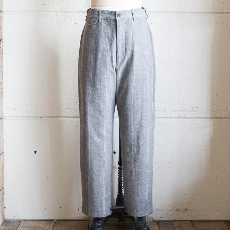 Officer Pant - Wool Striped HBLt.Grey




