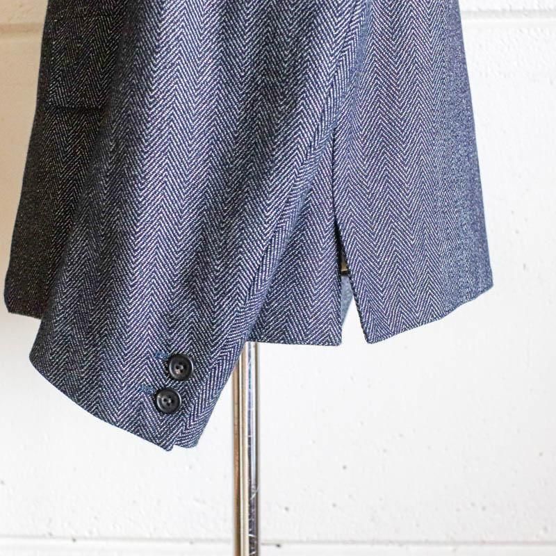 Morris��9 buttons��Indigo Herringbone