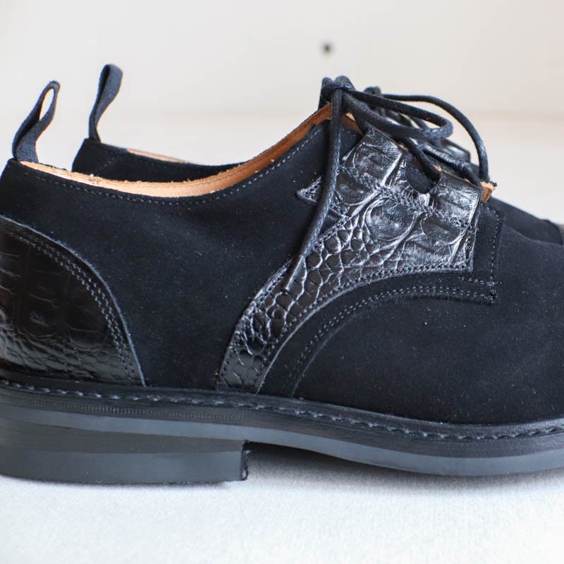 Quilp by Tricker's Brogue Ghillie Shoes Black