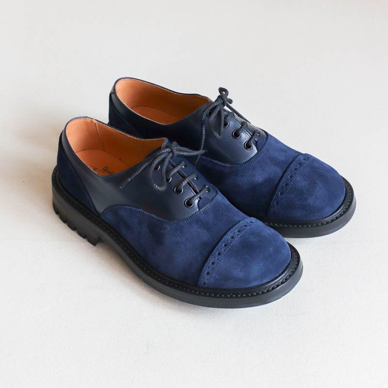 QUILP SHOES【クイルプ シューズ】Two Tone Oxford Mid Night Blue
