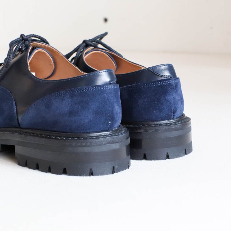 Two Tone Oxford Mid Night Blue Suede  Navy Calf