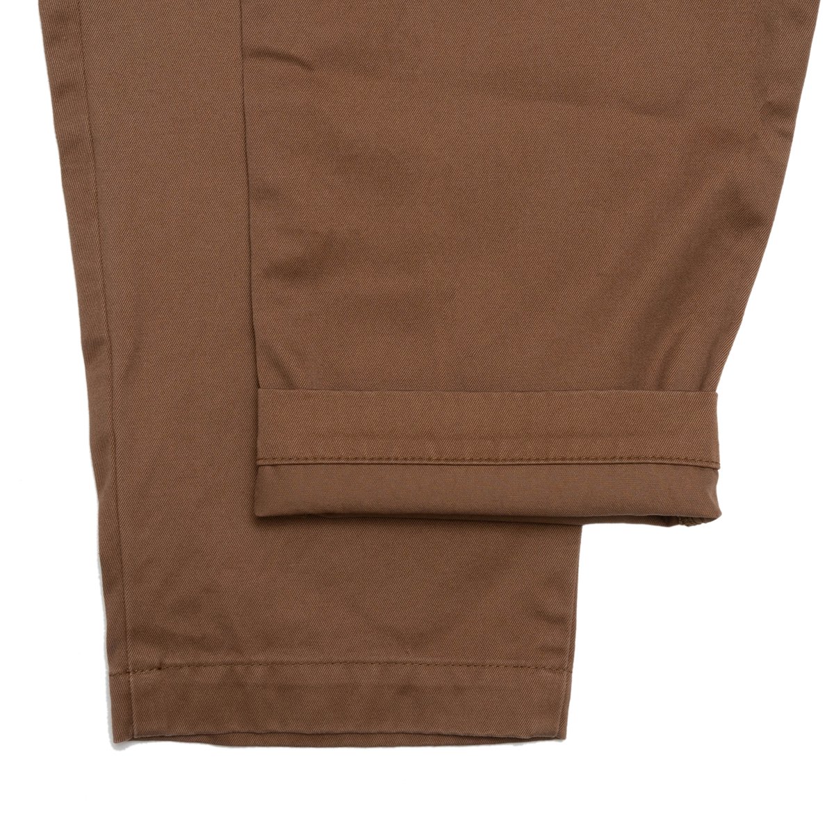 cup and cone 2tuck chino brown size1 - ワークパンツ