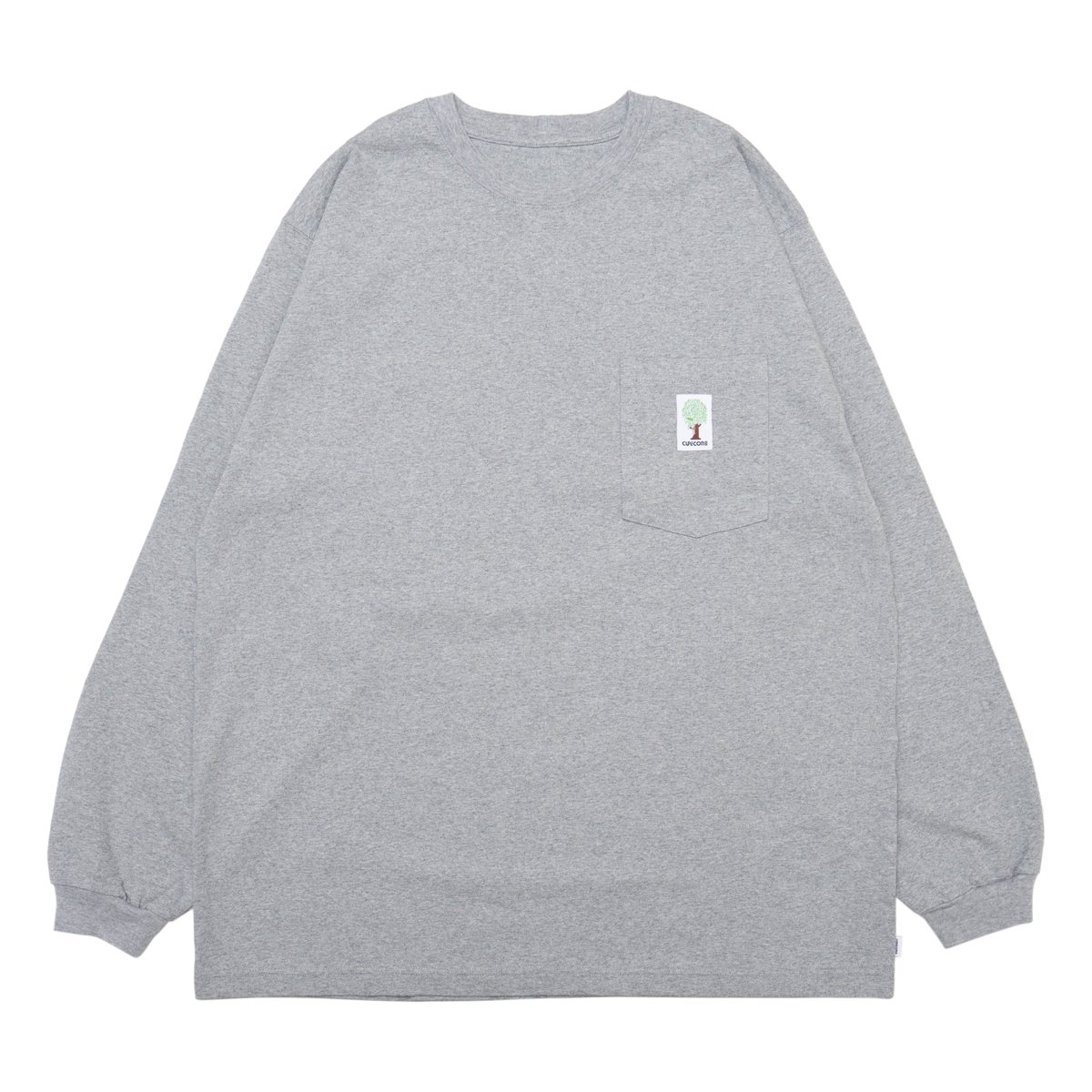 Mid Weight Pocket LS - Grey - CUP AND CONE