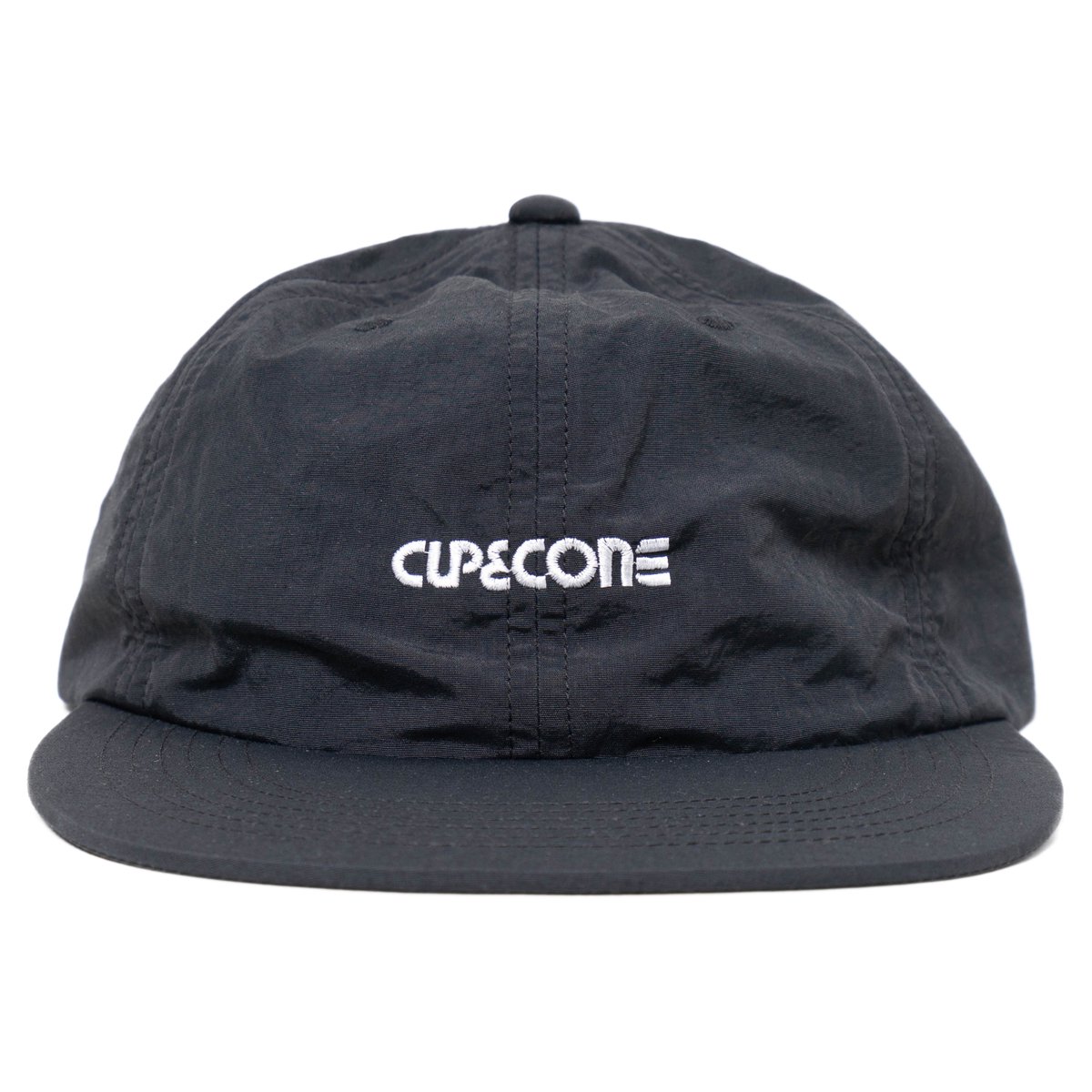 cup and cone Logo 6 Panel cap ブラック