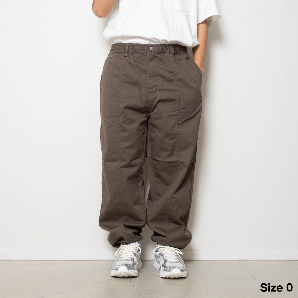 CUP AND CONE Cotton Twill Baggy Pants-eastgate.mk