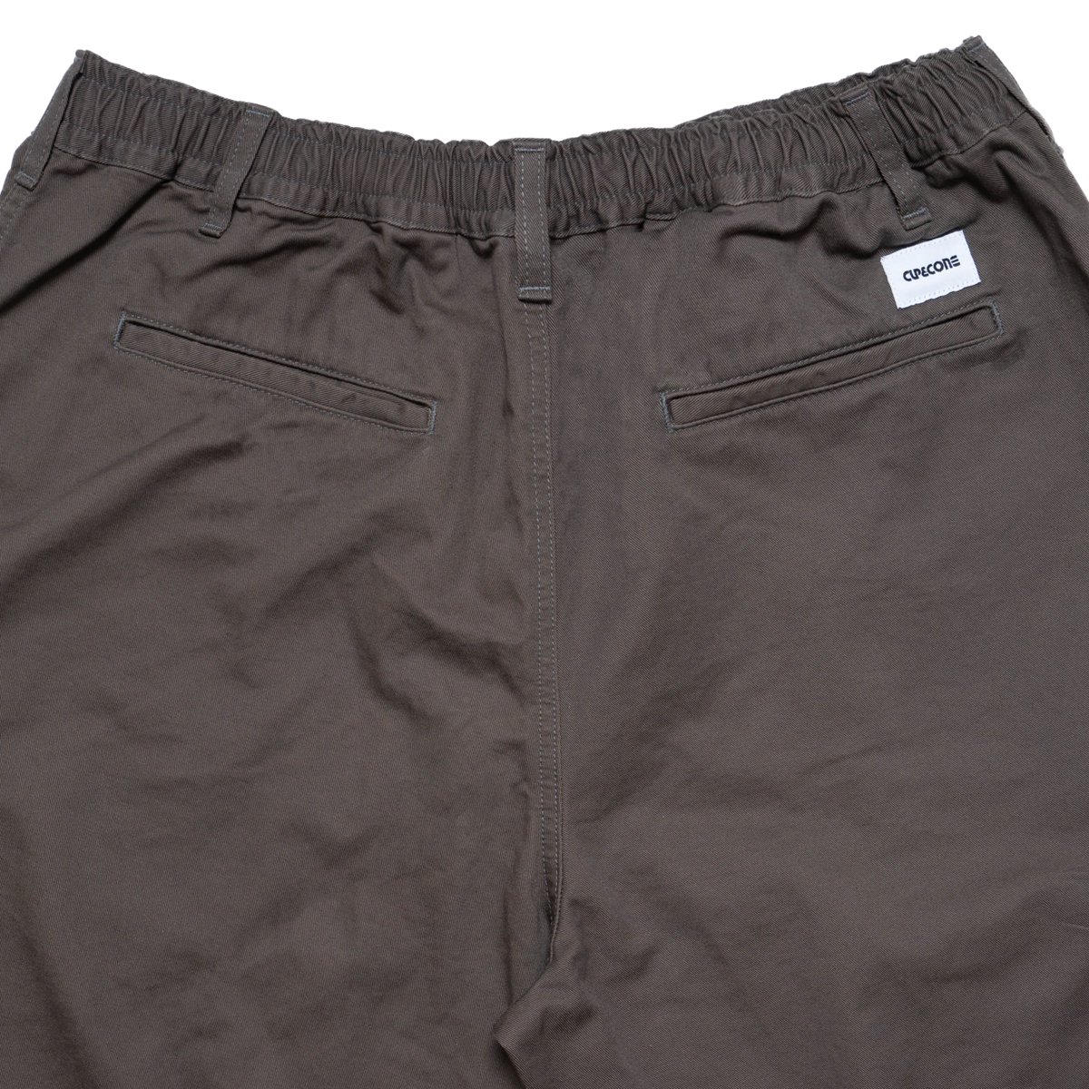 Cotton Twill Baggy Pants - Mocha - CUP AND CONE