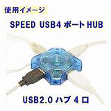 SPEED USB4ポートHUB【新】
