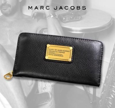 MARC BY MARC JACOBS/ロゴプレート付きラウンドファスナー長財布