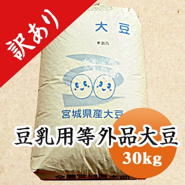 令和４年産】豆乳用 規格外大豆（30kg） - 豆 通販【豆平 まめへい