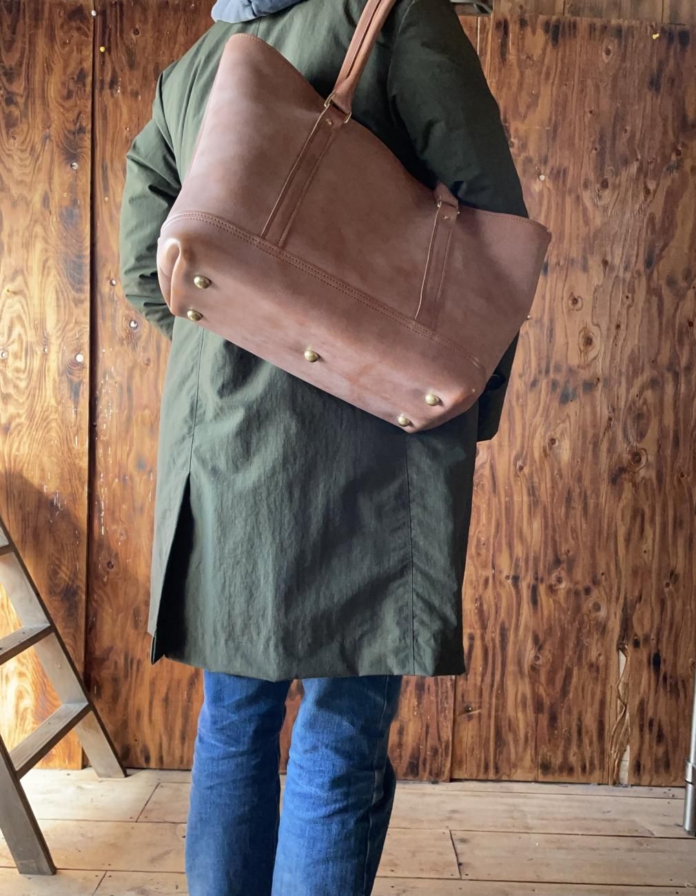 ロロマレザー素材 トートバッグ / ROROMA tote bag