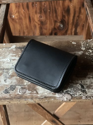 ロロマレザー素材 L字ファスナー 表ポケット ウォレット チョコ / ROROMA Shrink Sibo leather  L-Wallet CHOCO