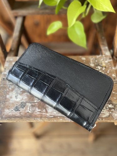 쥶 ɱϩץ󥰥åץå / crocodile Emboss leather long wallet