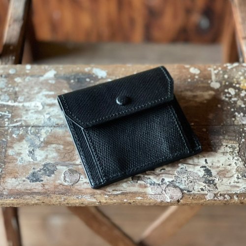 姫路牛型押しレザー素材 カードコインウォレット / himeji leather CARD COIN WALLET