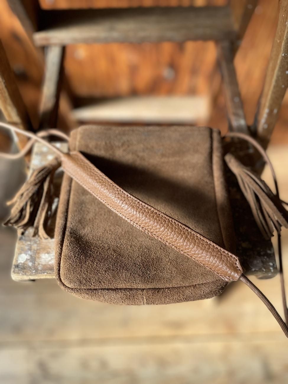 スエードレザーネックバッグ / Suede Leather Neck BAG