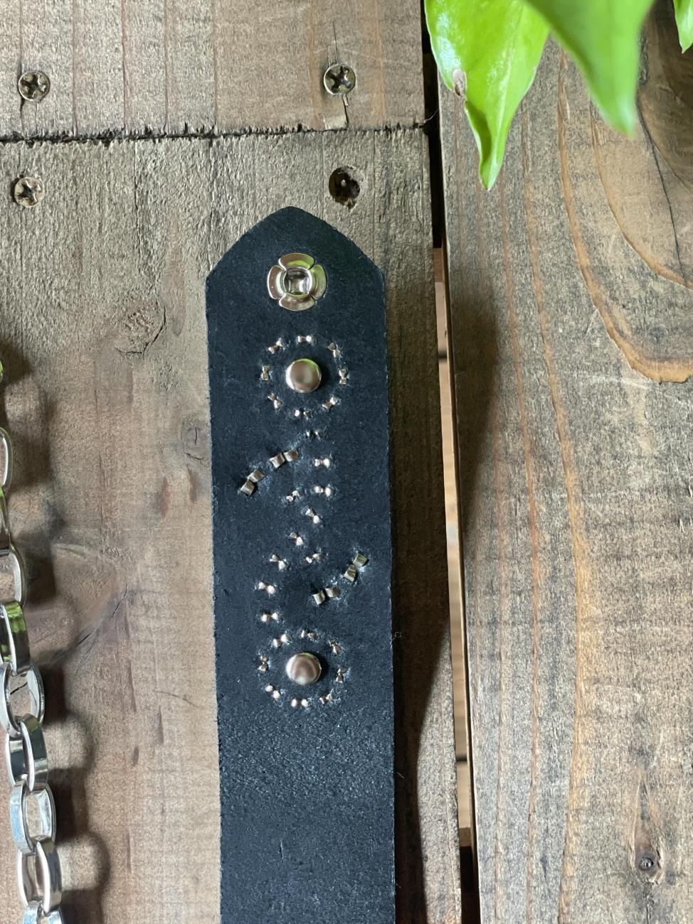 スタッズウォレットチェーン 猫目 A/ Studs Wallet Chain