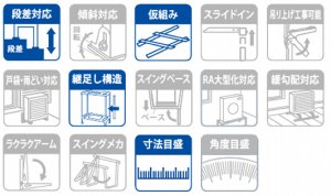 エアコン室外機架台(塗装/溶接亜鉛メッキ/ステンレス) 置台関連部材 オーケー器材 二段置台 K-KW5G K-KWZ5G