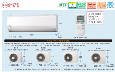 βΣ日立 システムマルチエアコン【RAM-A22CS W】(室内ユニットのみ