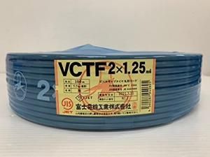 Amazon.co.jp: 富士電線工業 VCTF 1.25sq×2芯 ビニルキャブ