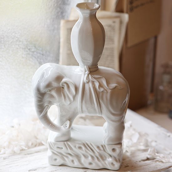 直径約260㎝象の取っ手　金属製　アンティーク　壺　置物　骨董品　彫刻　花瓶