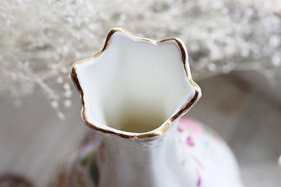 英国ムーアクロフトビンテージ花柄 陶器製 花瓶 イギリス 1920年代 セラミック ウィリアム・ムーアクラフト