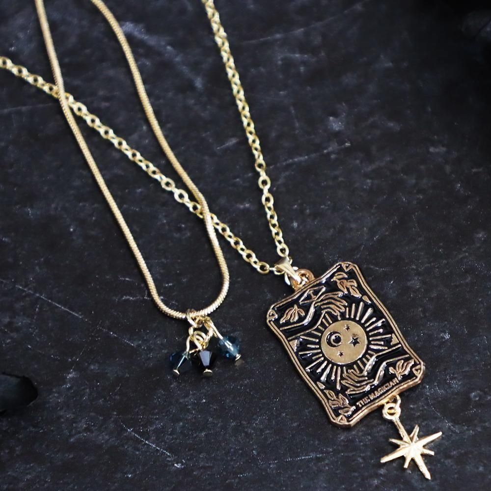 ネックレス　カード 2連ネックレス「タロットカード / 魔術師」- 海福雑貨通販部