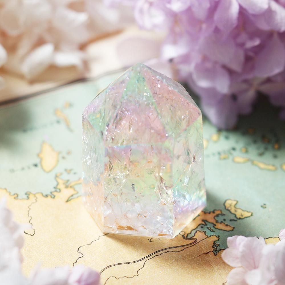 オーロラオーラクリスタルポイント - 海福雑貨通販部