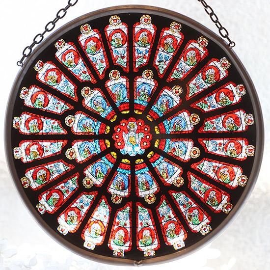 ステンドグラス風壁掛け「ダラム大聖堂」 - 海福雑貨通販部