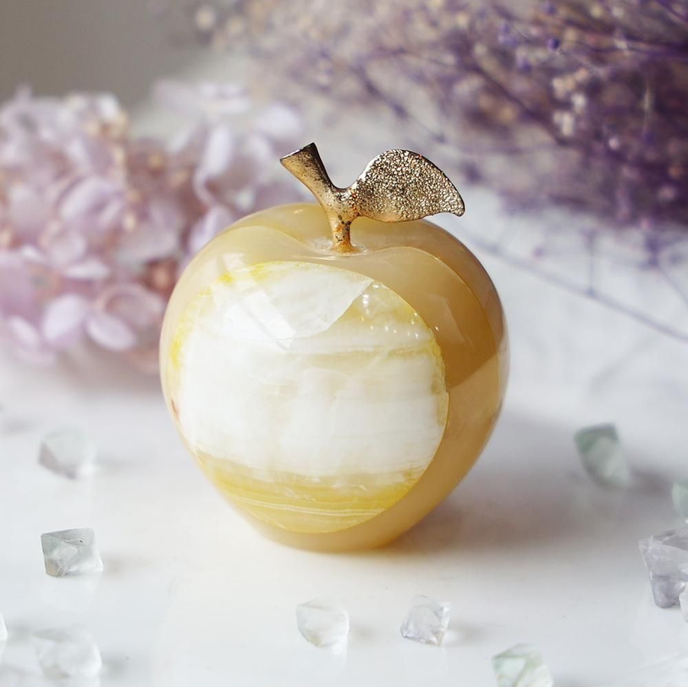 石製紅いリンゴのペーパーウエイト