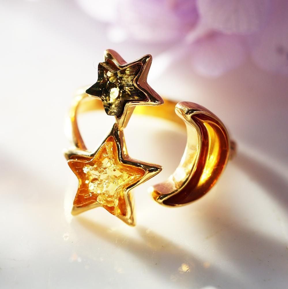 Sally　三日月ペンダント　星リングセット Sally様専用 三日月ペンダント 星リングセット