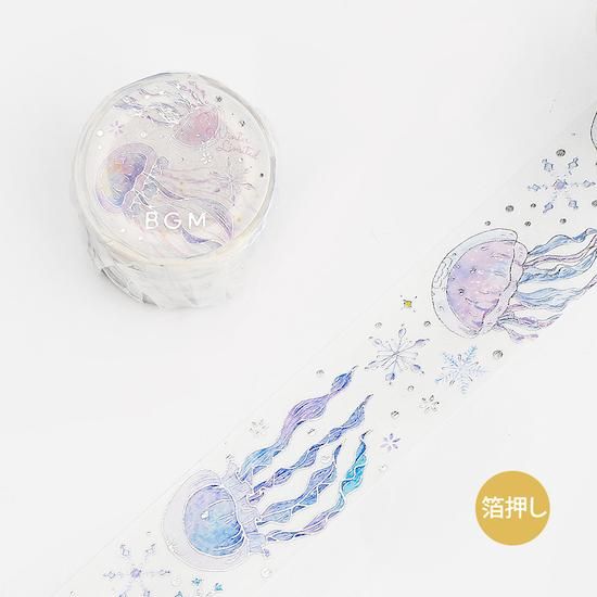 【期間限定！最安値挑戦】 マスキングテープ「冬・雪海月」-海福雑貨通販部 テープ・マスキングテープ