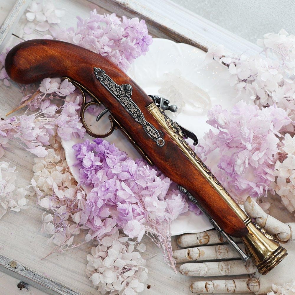 海賊ピストル 左手用（18世紀モデル）・金 - 海福雑貨通販部