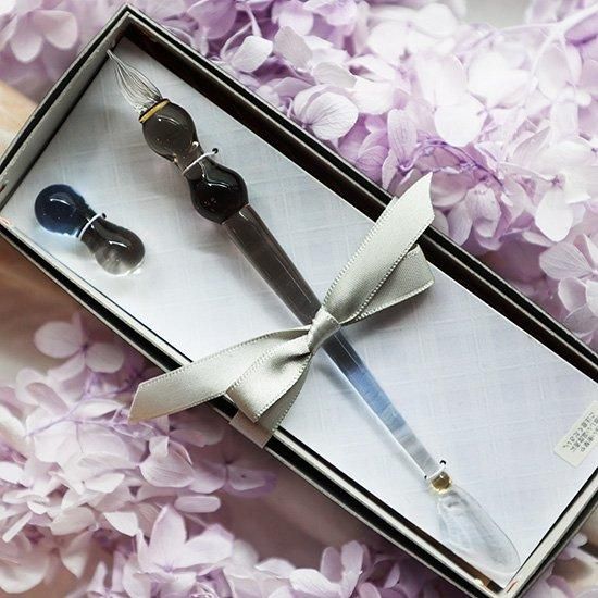 翅ガラスペン・ペンレストセット - 海福雑貨通販部