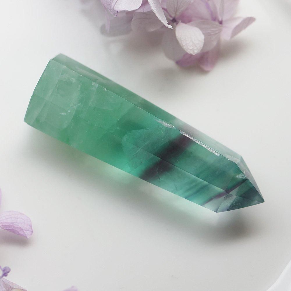 no.0075 シーグラスみたいな濁りフローライト no.0075 シーグラスみたいな濁りフローライト