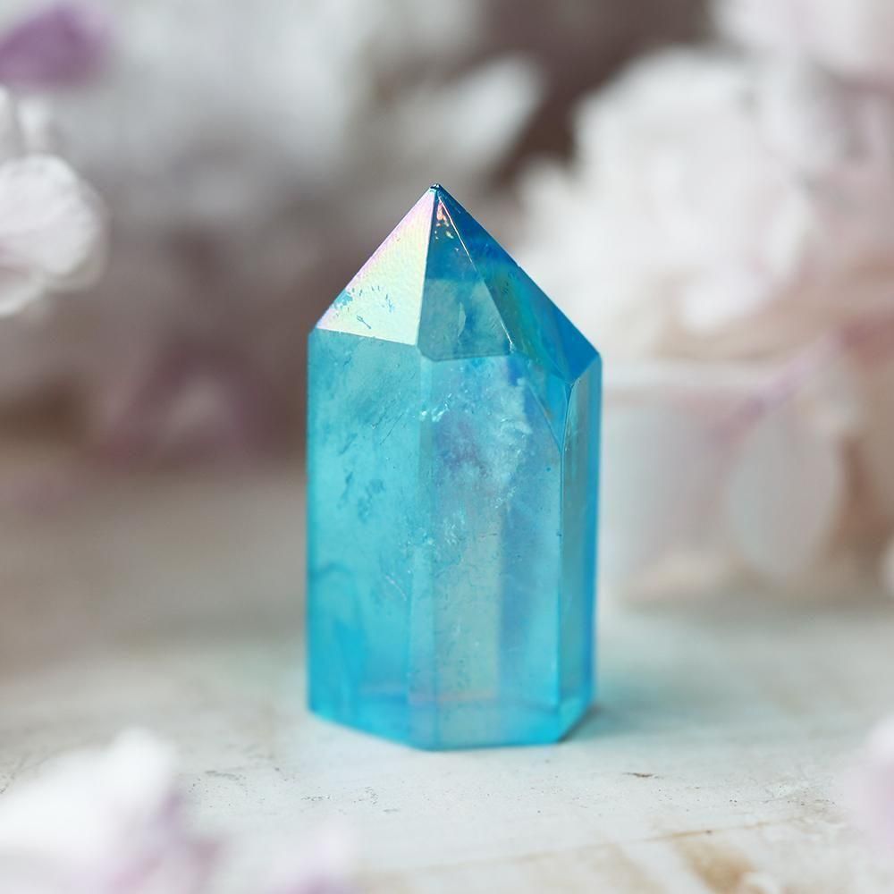 アクアオーラ水晶ポイント - 海福雑貨通販部