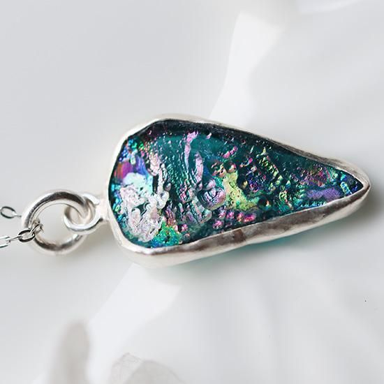 ローマングラスのネックレス - 海福雑貨通販部