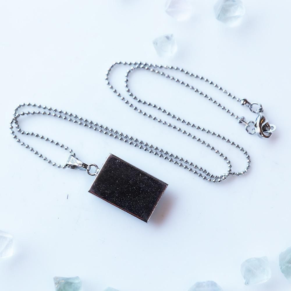 モルフォ蝶のスクエアネックレス - 海福雑貨通販部