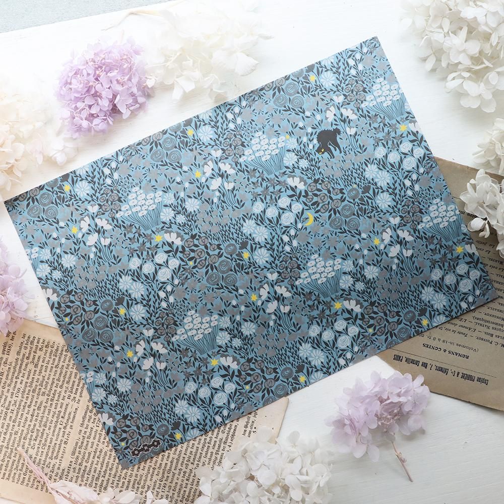 デザインペーパー 銀鉤舎デザインペーパー「真夜中の冒険」 - 海福雑貨通販部