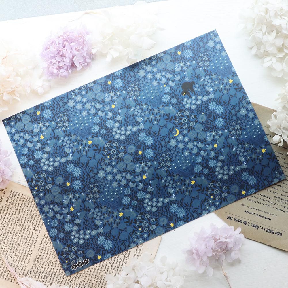 デザインペーパー 専用ページ 銀鉤舎デザインペーパー「真夜中の冒険」 - 海福雑貨通販部