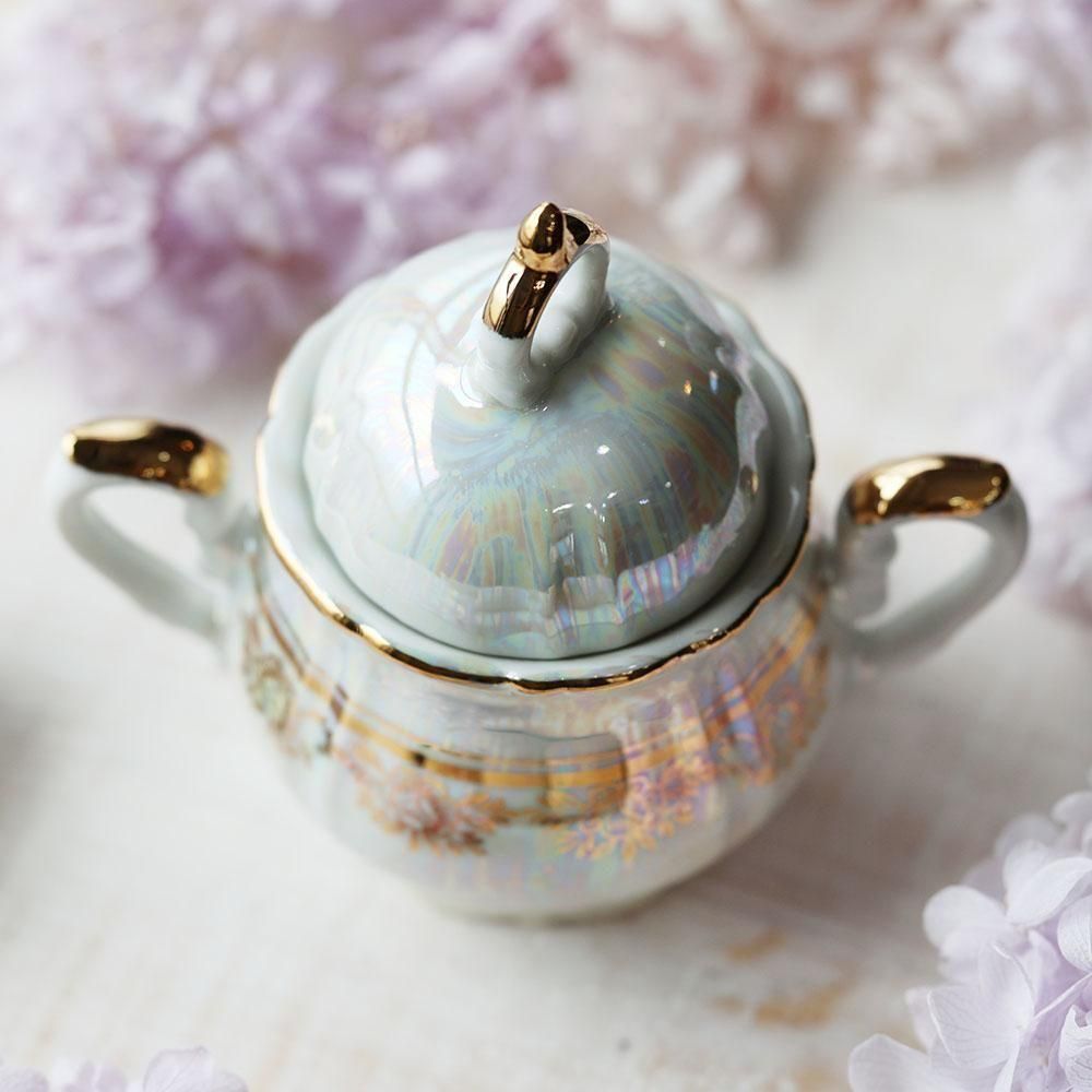 希少 ホーロー セット 金ライン入り シュガーポット 楽天市場】金線シュガーポット・大倉陶園 : 和食器の愉しみ 工芸