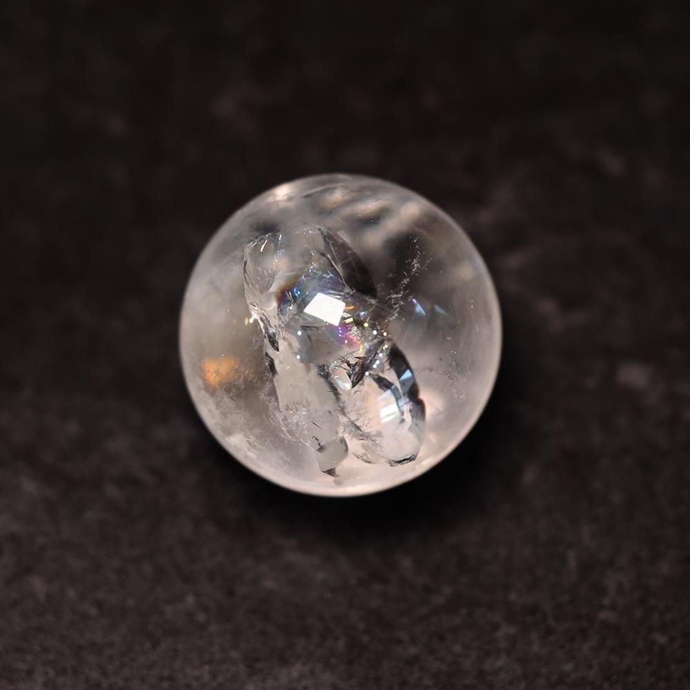 虹入り水晶玉 - 海福雑貨通販部