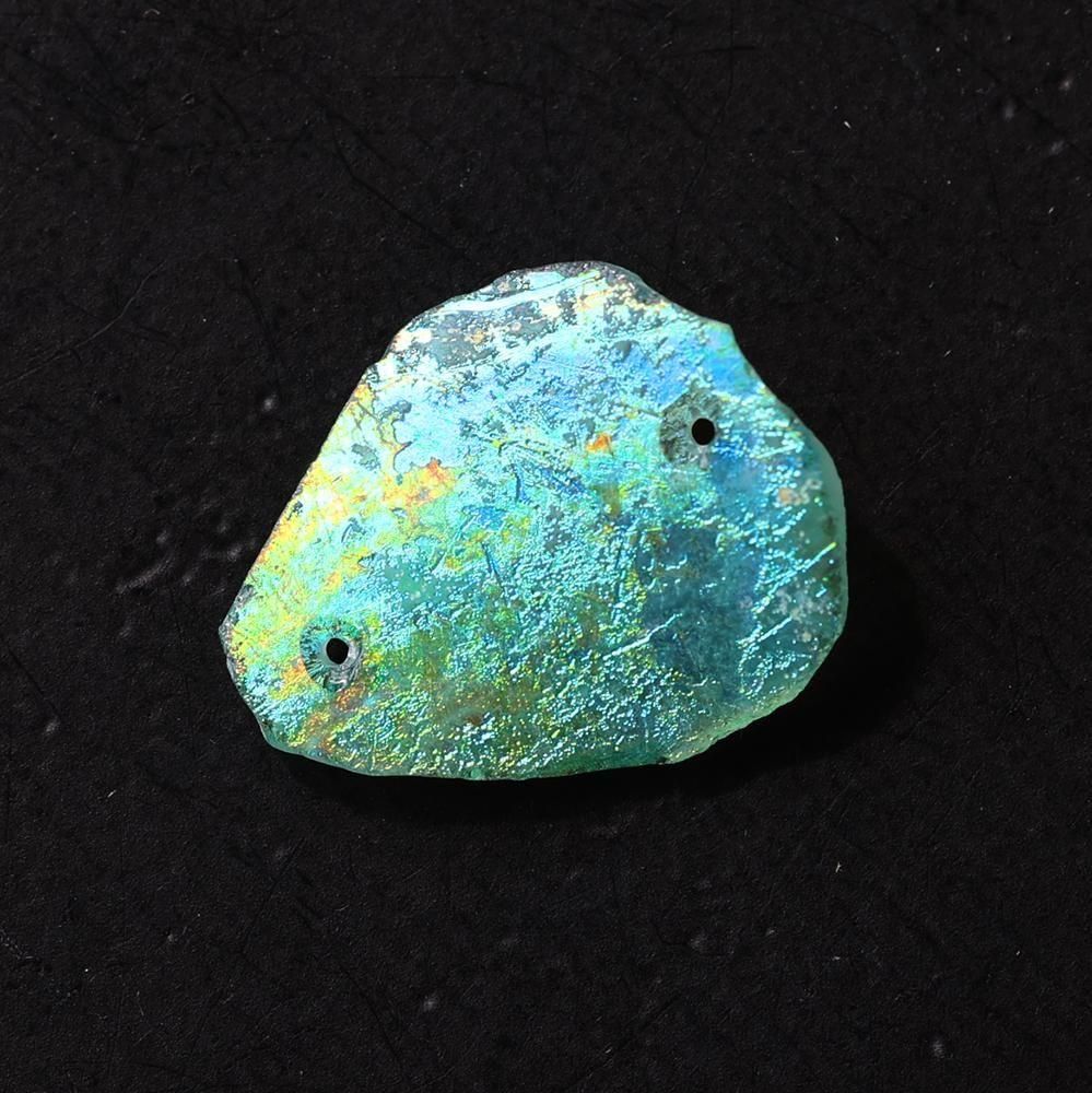ローマングラス 青緑色 ガラス製品 独特な形状 ローマングラス - 192 - 海福雑貨通販部