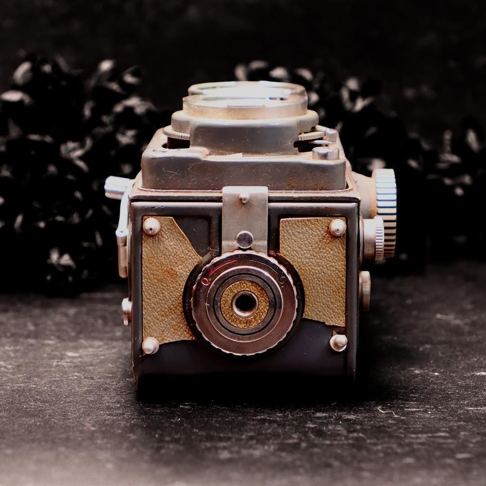 ジャンク　二眼レフまとめ 二眼レフ ジャンクフィルムカメラでデジタル撮影、無改造リコー