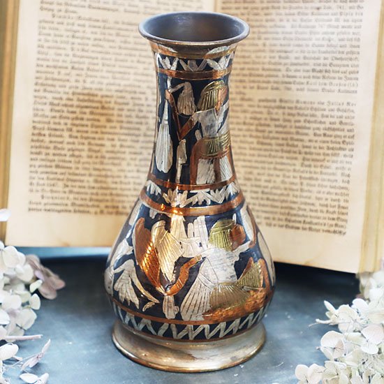 壁画柄エジプト製花瓶 - 海福雑貨通販部