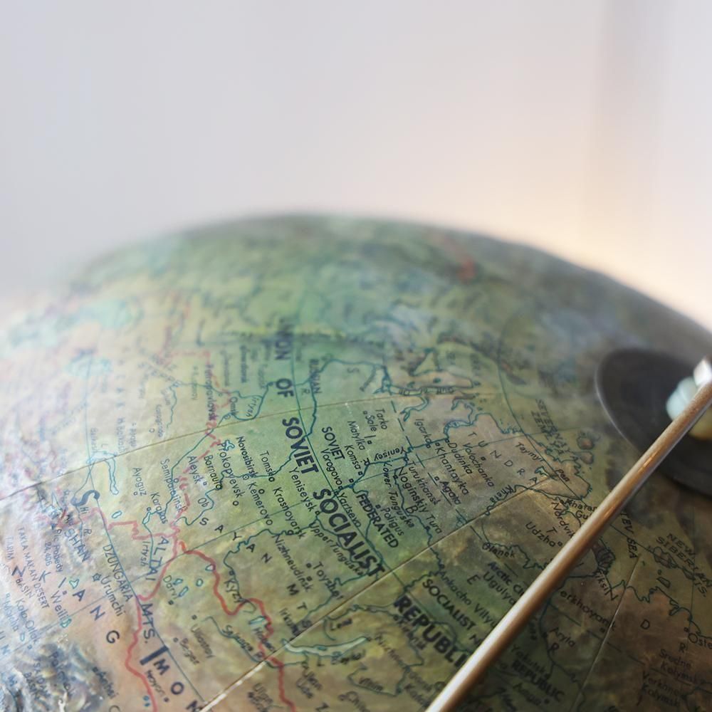 米国製ヴィンテージ地球儀 - 海福雑貨通販部