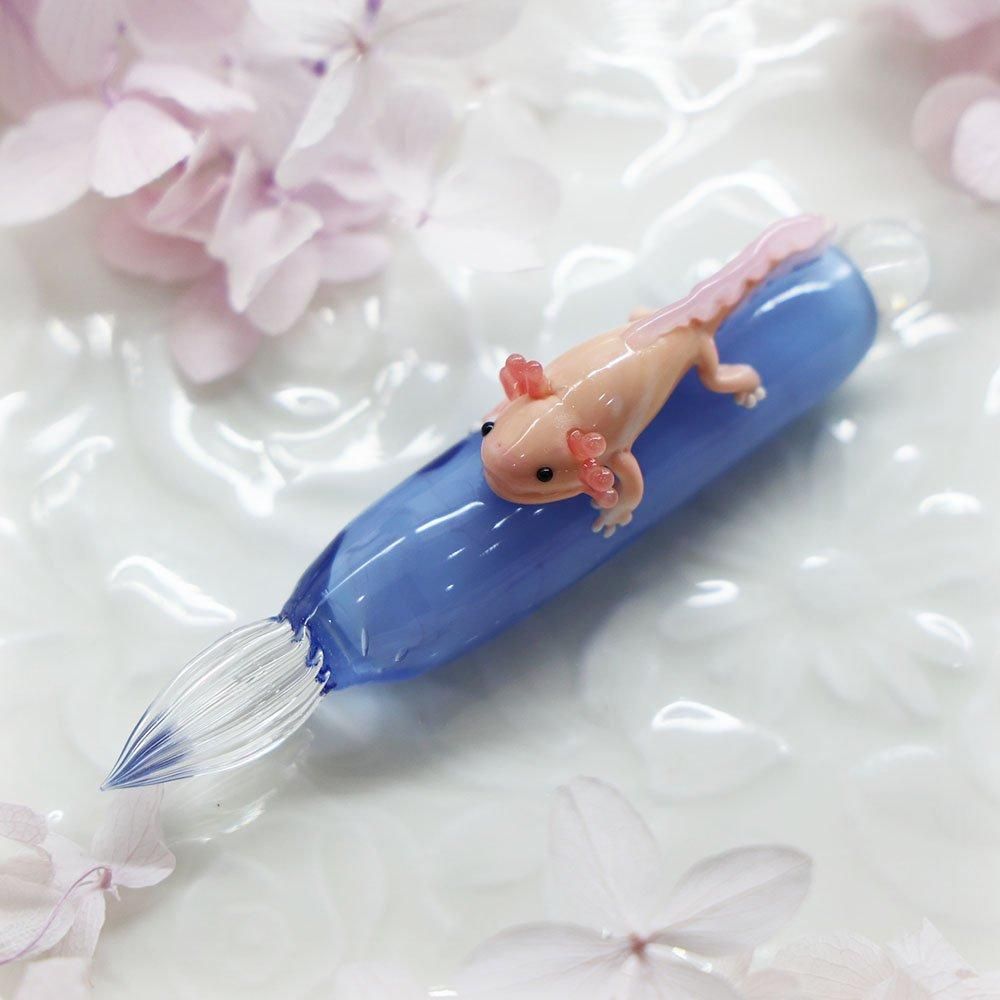 【トルコ・ガラスペン】ジェリーフィッシュ（青） トルコ・ガラスペン】ジェリーフィッシュ（青）