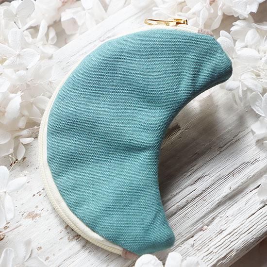 刺繍ポーチ「月」 - 海福雑貨通販部