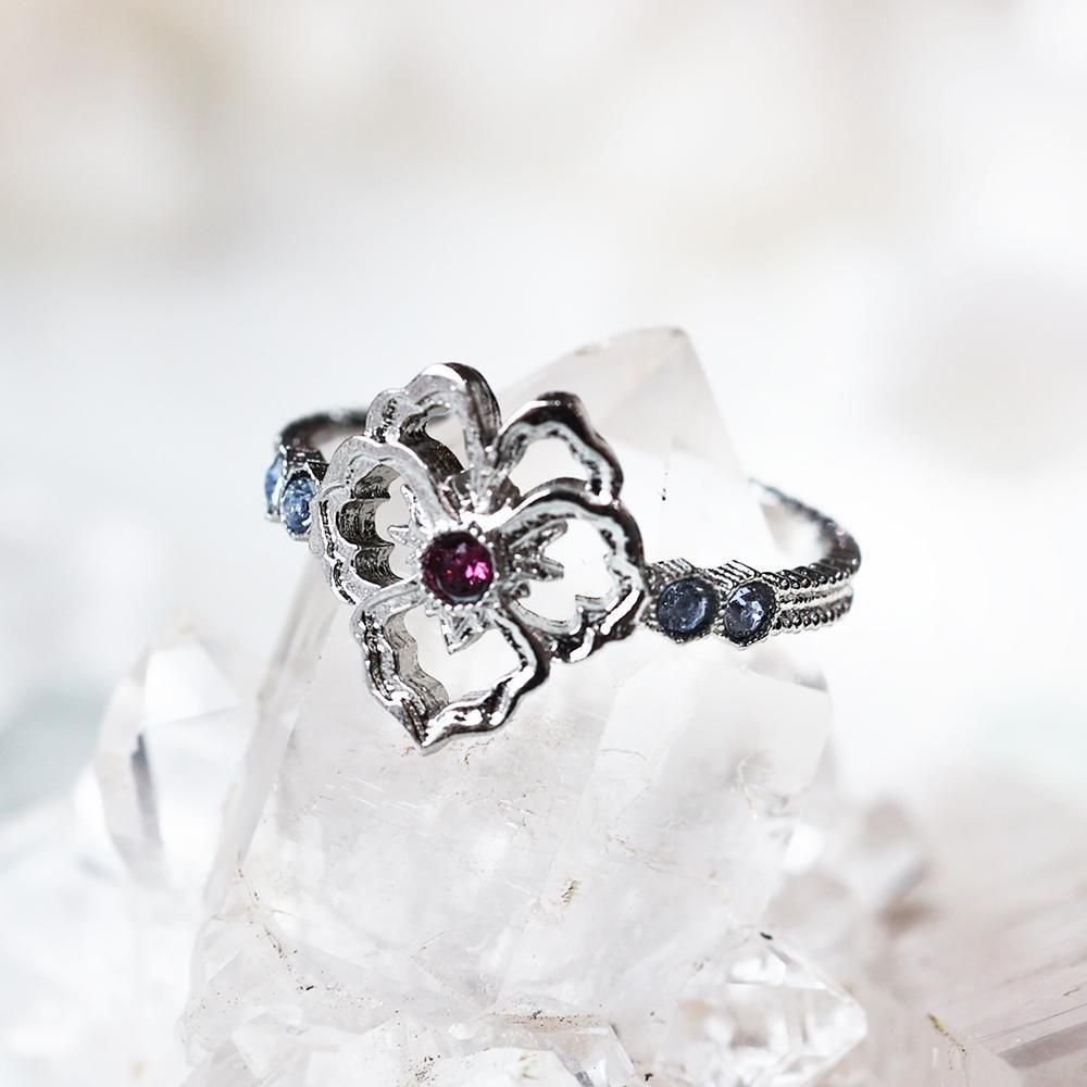 リング「ビオラ・銀」- 海福雑貨通販部