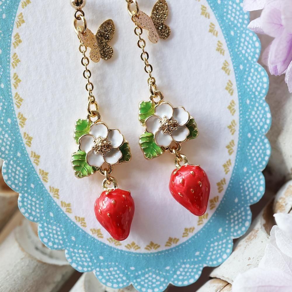 いちごピアス - 海福雑貨通販部