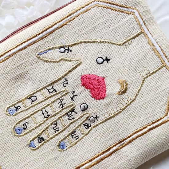 感謝価格　SALE 新作刺繍生地　ユキエモン　プリーツポーチ　ハンドメイド 楽天市場】キット 刺しゅうキット 刺しゅう ファスナーポーチ